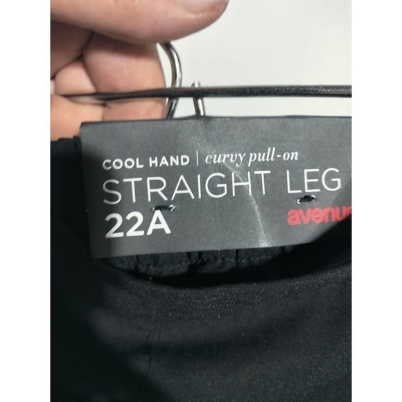 Avenue NWT black pull-on straight leg dress pants plus size 22 - Picture 4 of 5